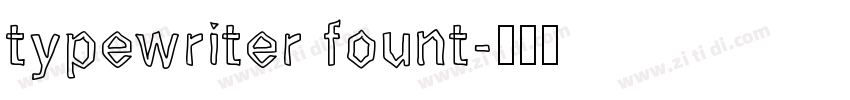 typewriter fount字体转换